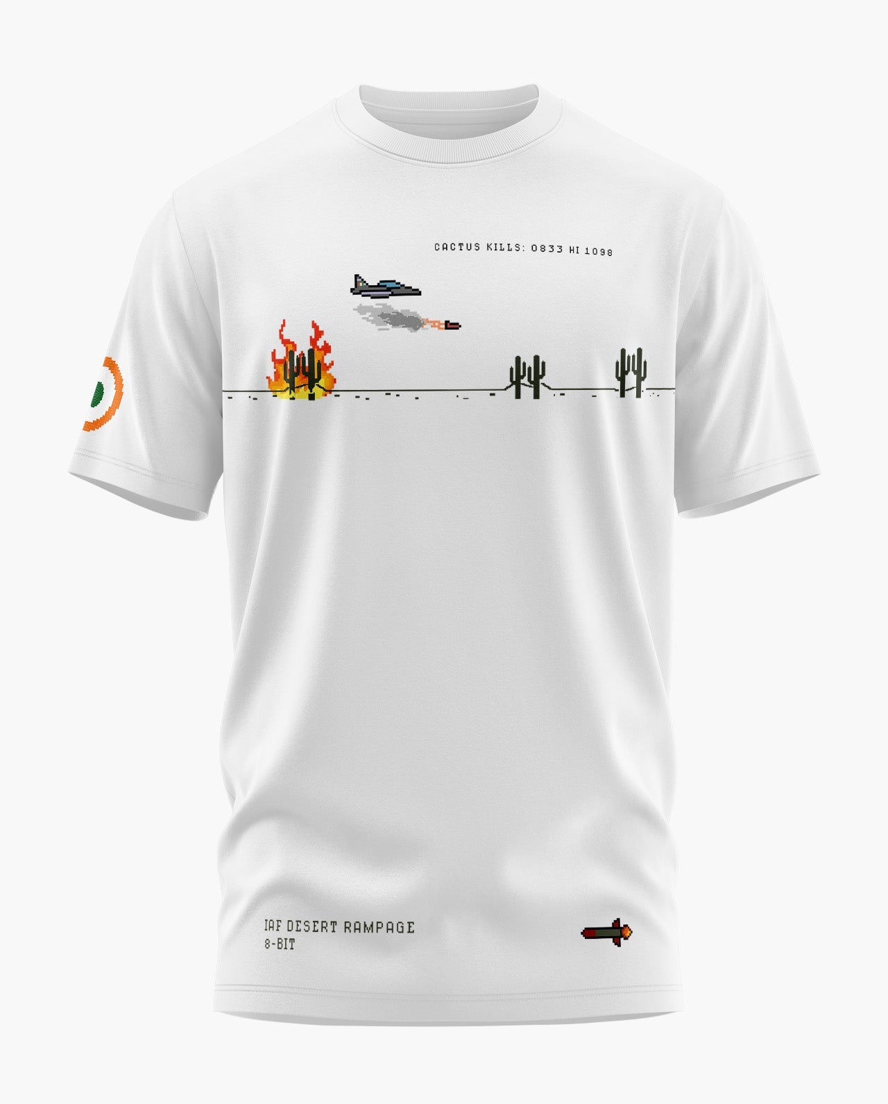IAF DESERT RAMPAGE 8-BIT Signature LuxeSoft Cotton T-Shirt - CS