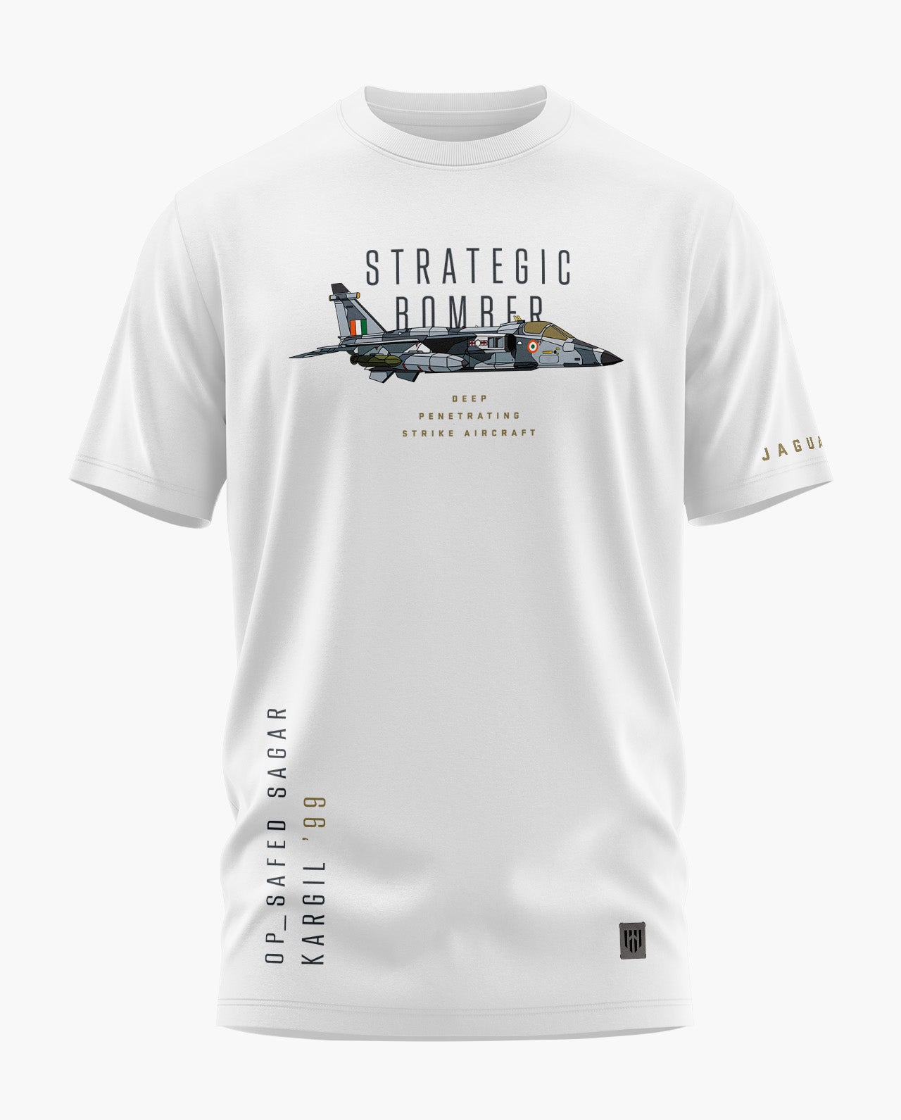 THE STRATEGIC BOMBER-JAGUAR Signature LuxeSoft Cotton T-Shirt