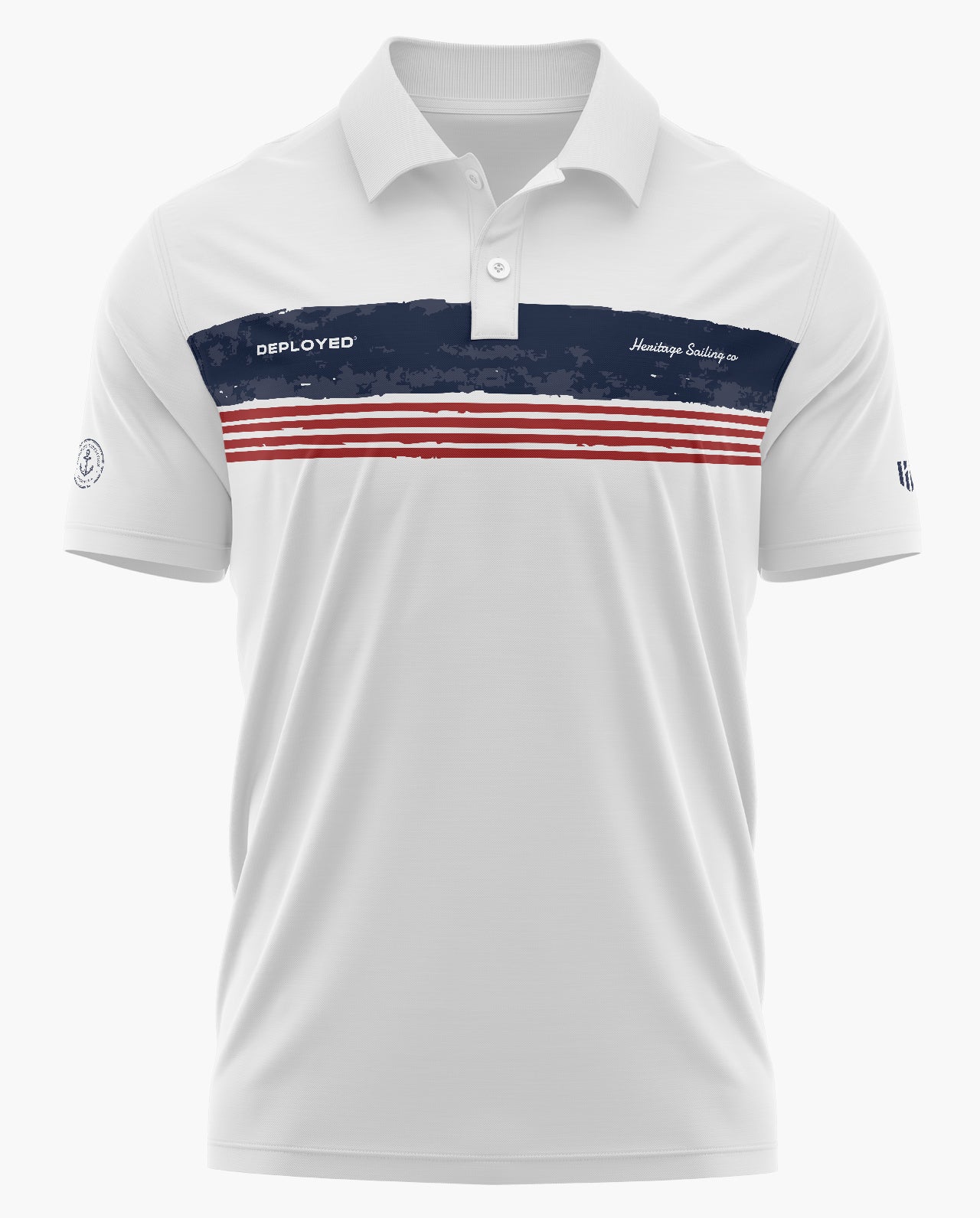 Heritage Sailing Co Polo T-Shirt - White