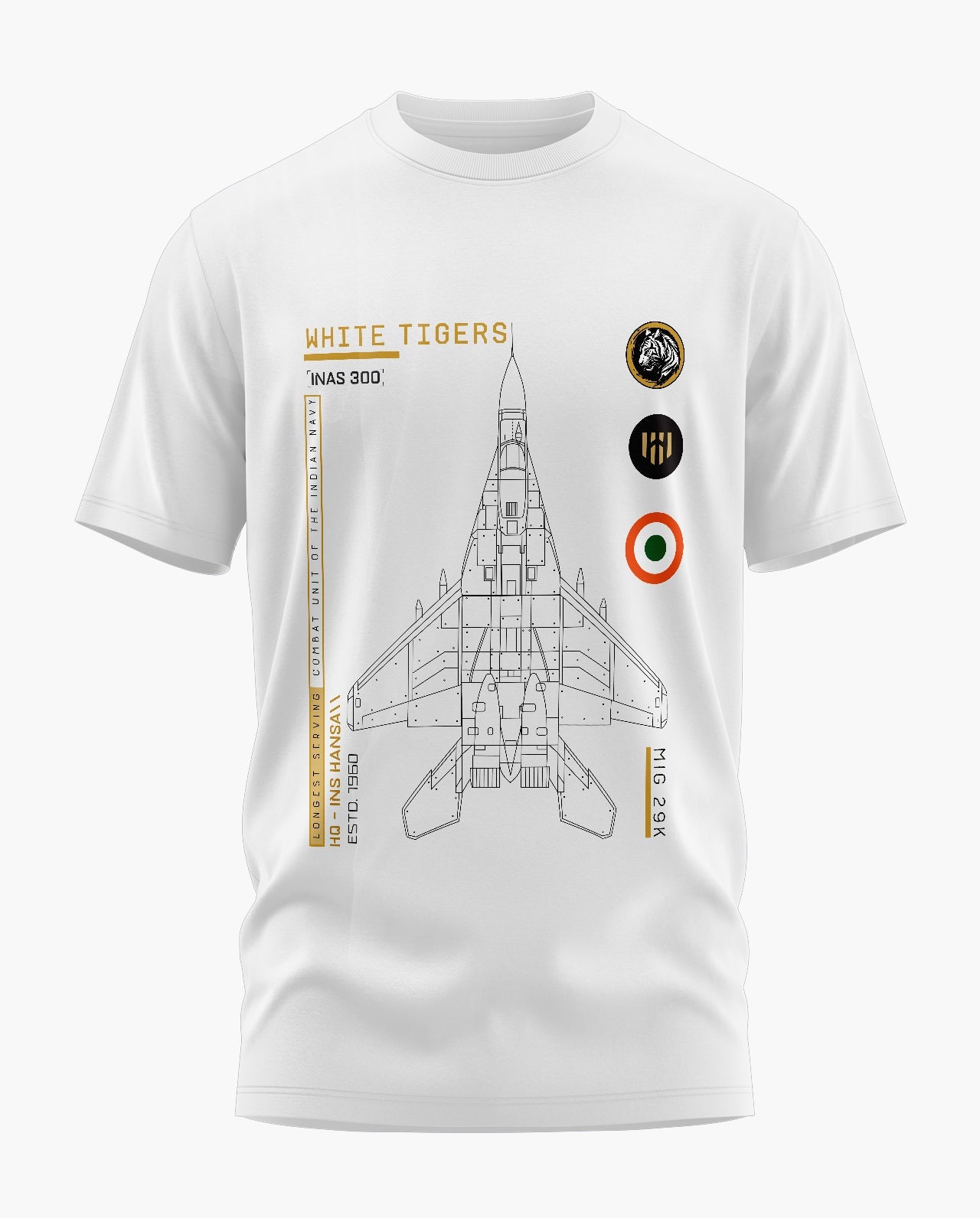 WHITE TIGERS Signature LuxeSoft Cotton T-Shirt  - CS