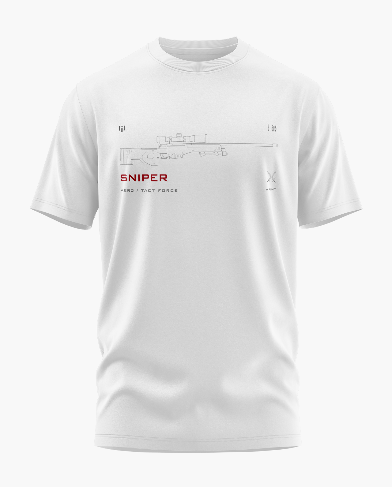 Deployed SNIPER Signature LuxeSoft Cotton T-Shirt