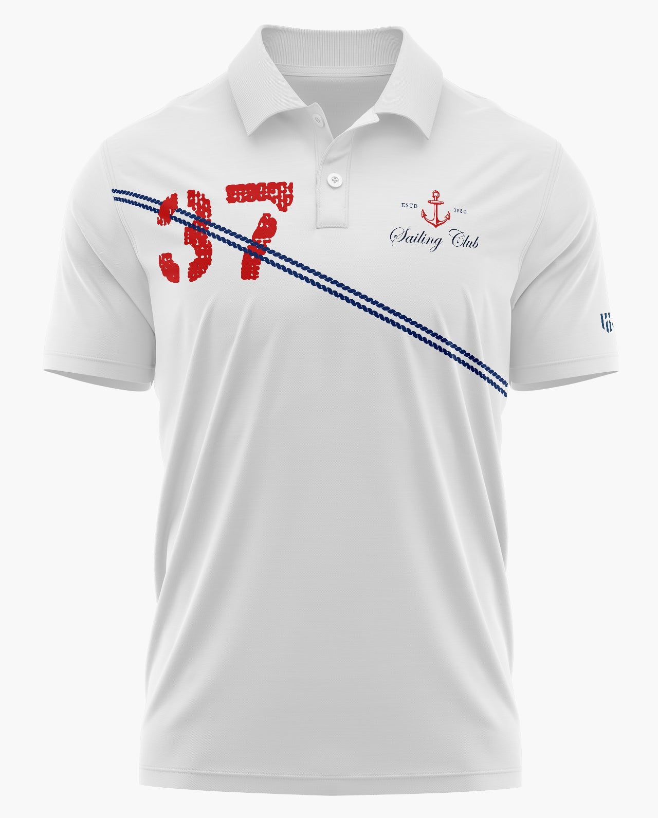 SAILING CLUB Polo T-Shirt - White