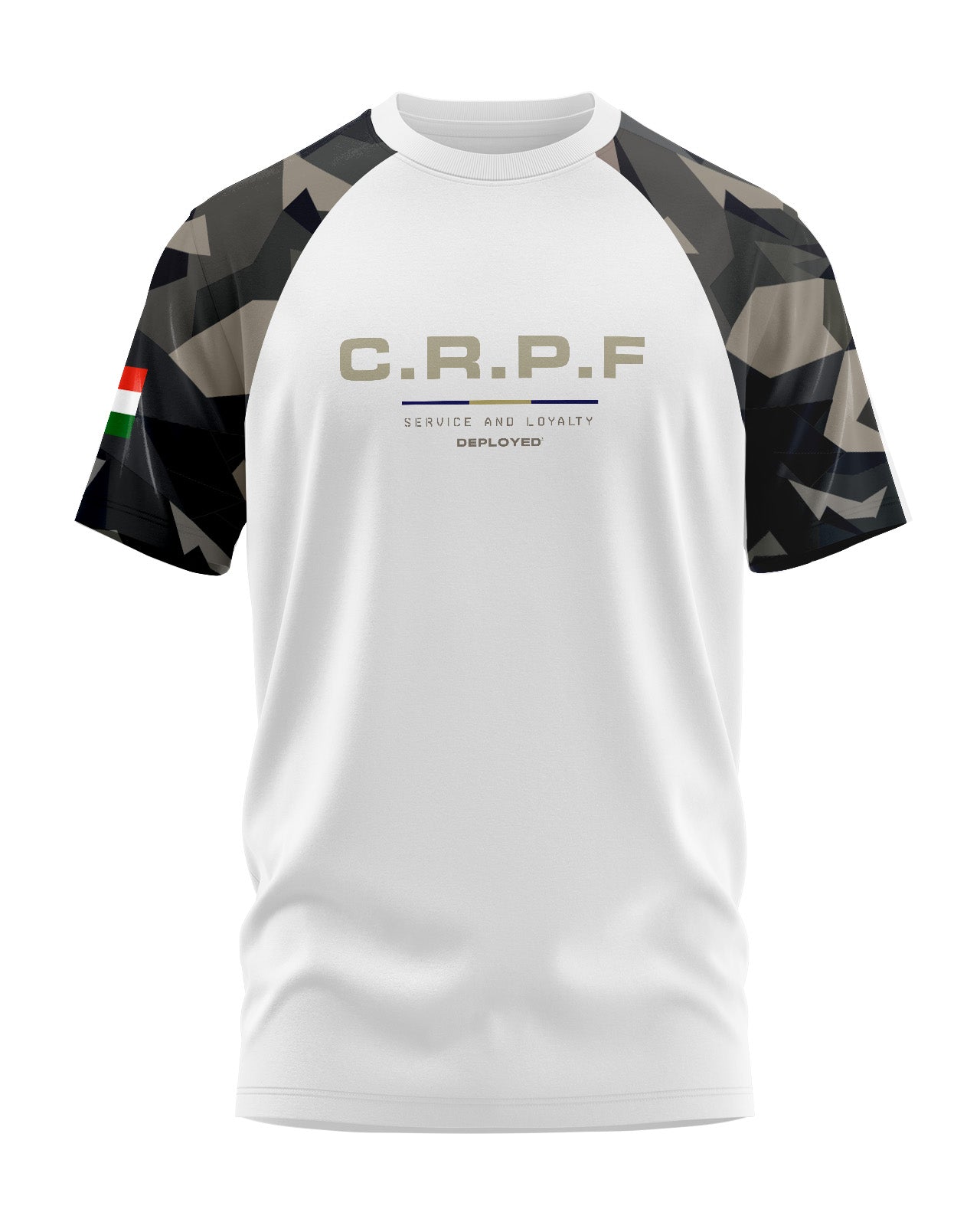 CRPF CAMO RAGLAN Signature LuxeSoft Cotton T-Shirt