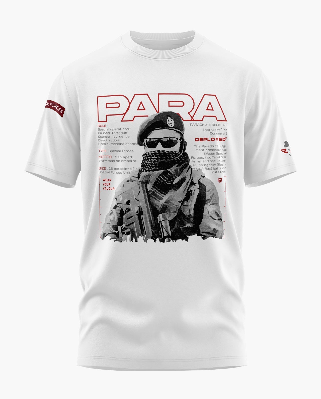 Para Sf Deployed Signature LuxeSoft Cotton T-Shirt  - CS
