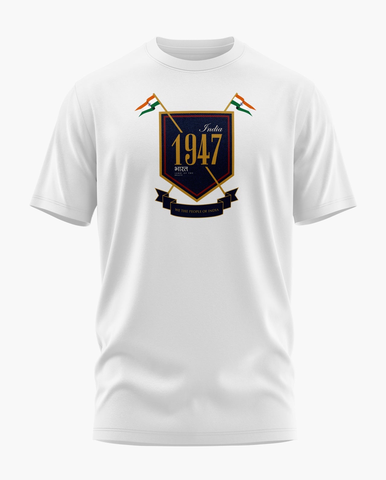 1947 Bharat Signature LuxeSoft Cotton T-Shirt  - CS