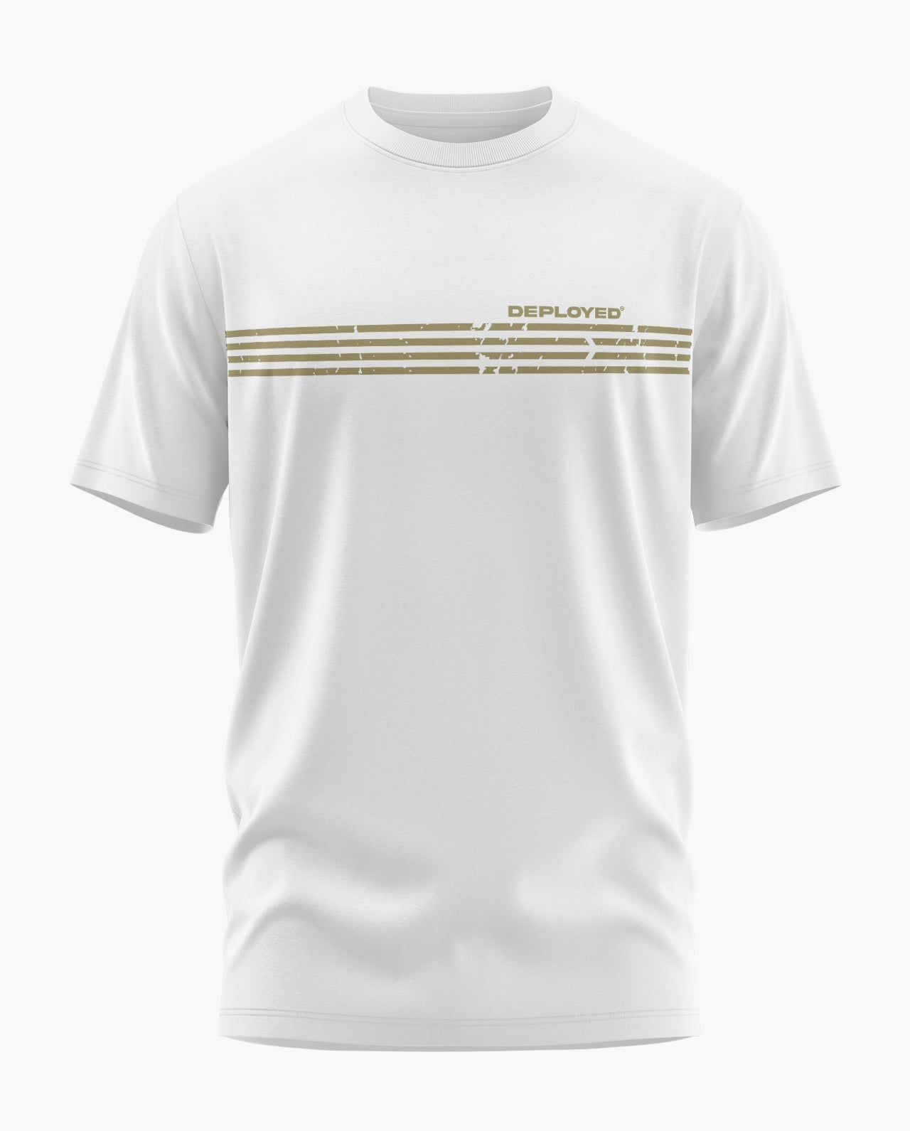 Deployed Military Stripe Signature LuxeSoft Cotton T-Shirt  - CS