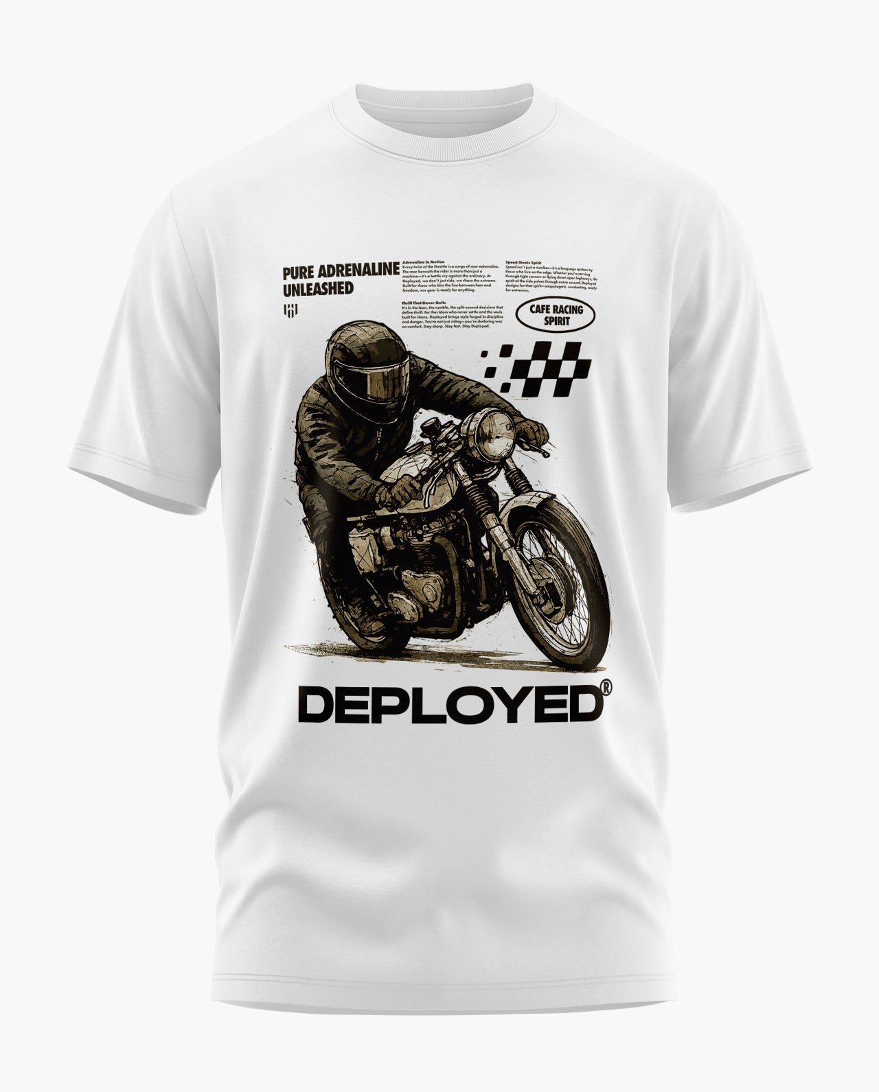 Cafe Racing Spirit Signature LuxeSoft Cotton T-Shirt