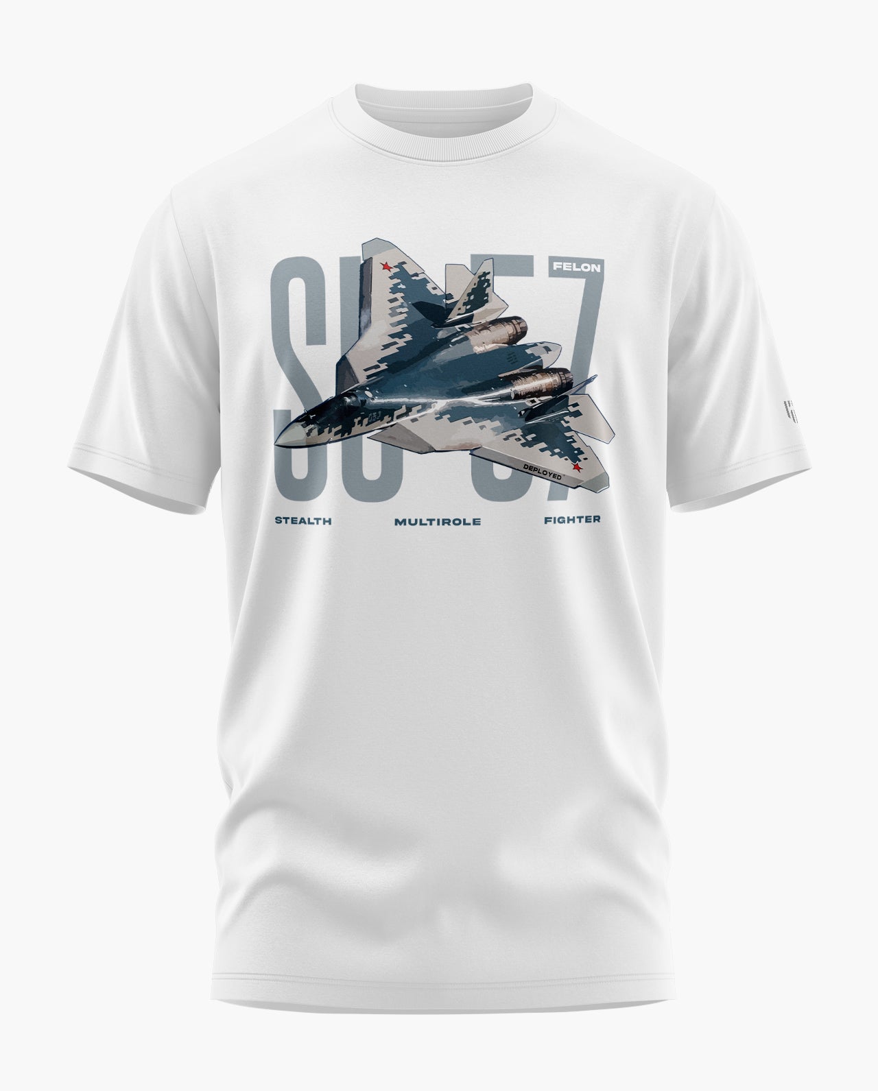SU-57 Elegance Signature LuxeSoft Cotton T-Shirt  - CS