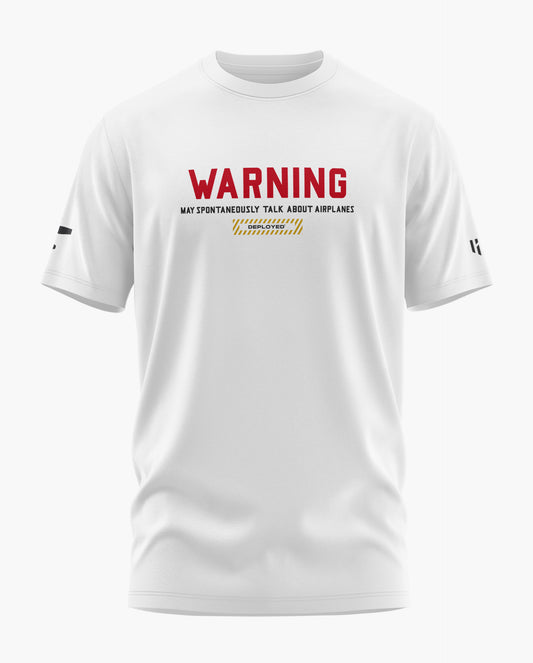 Warning Avgeek Signature LuxeSoft Cotton T-Shirt