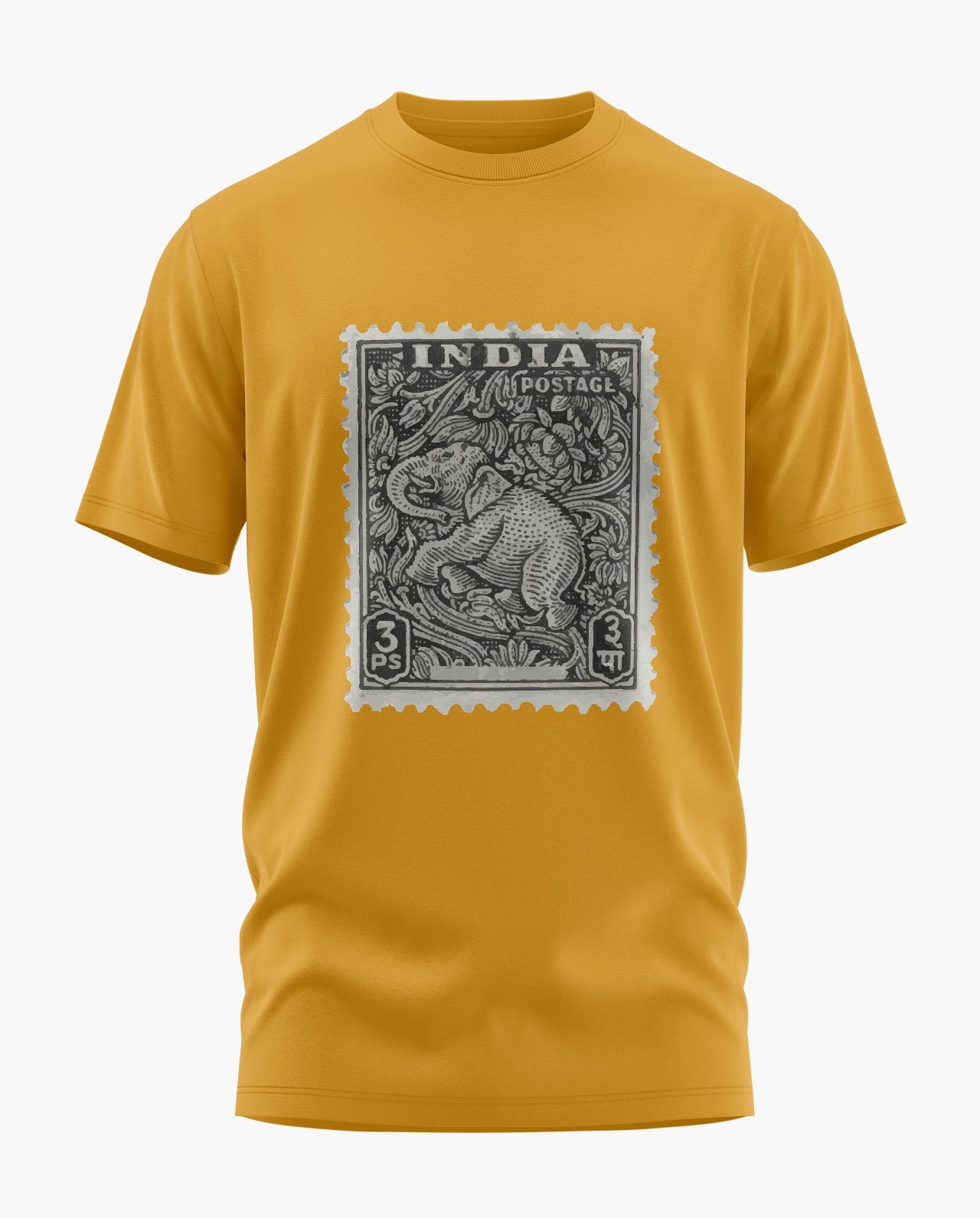 [CS] Elephant Postal Stamp Signature LuxeSoft Cotton T-Shirt