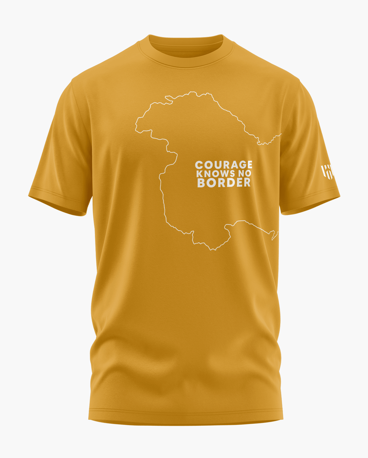 Courage knows no border text T-Shirt - Aero Armour