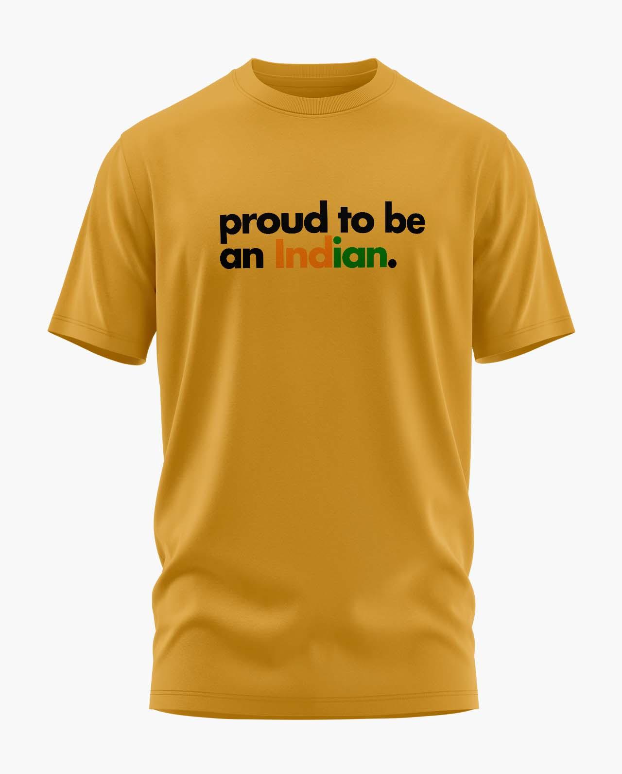[CS] Proud To Be An Indian Quote Signature LuxeSoft Cotton T-Shirt