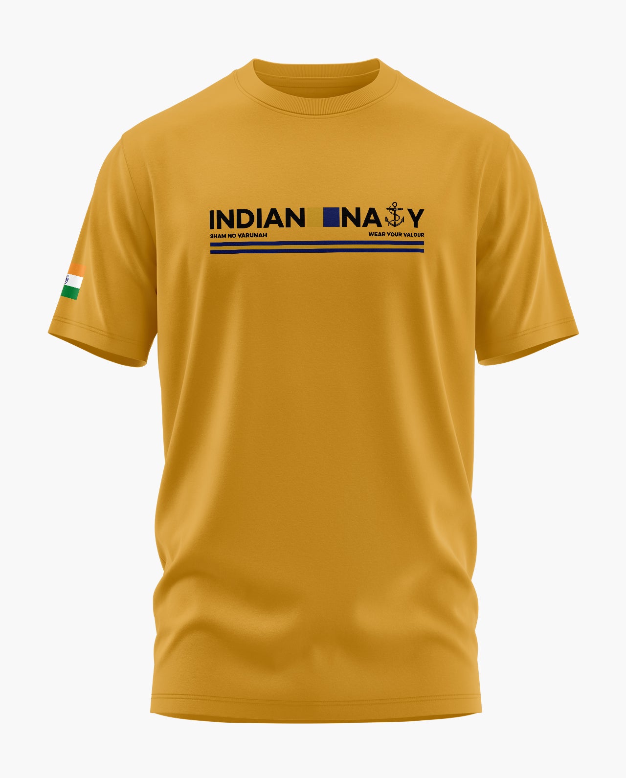 Indian Navy Admiral Signature LuxeSoft Cotton T-Shirt