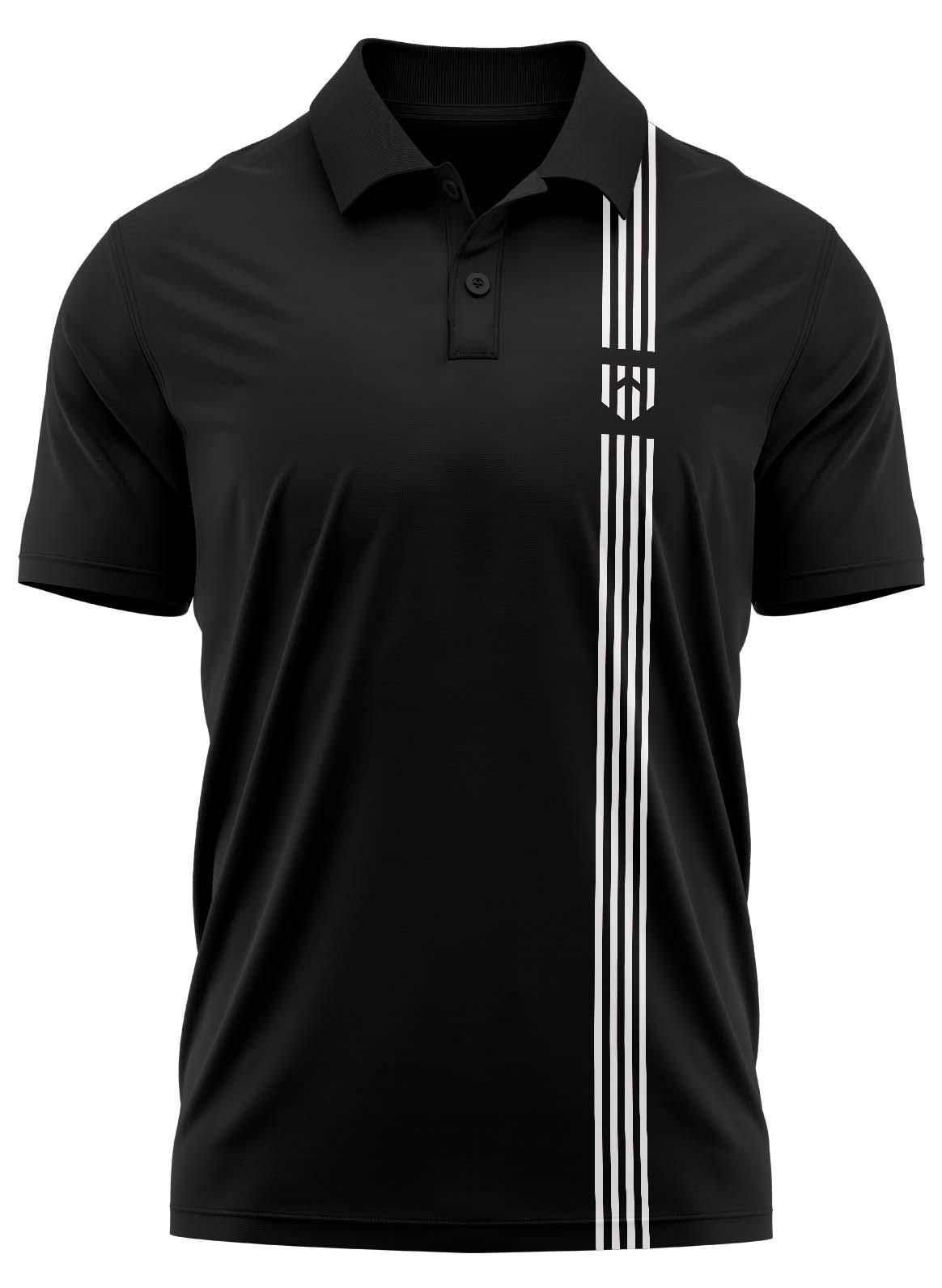 [CS] Deployed Vertical Stripe Polo T-Shirt