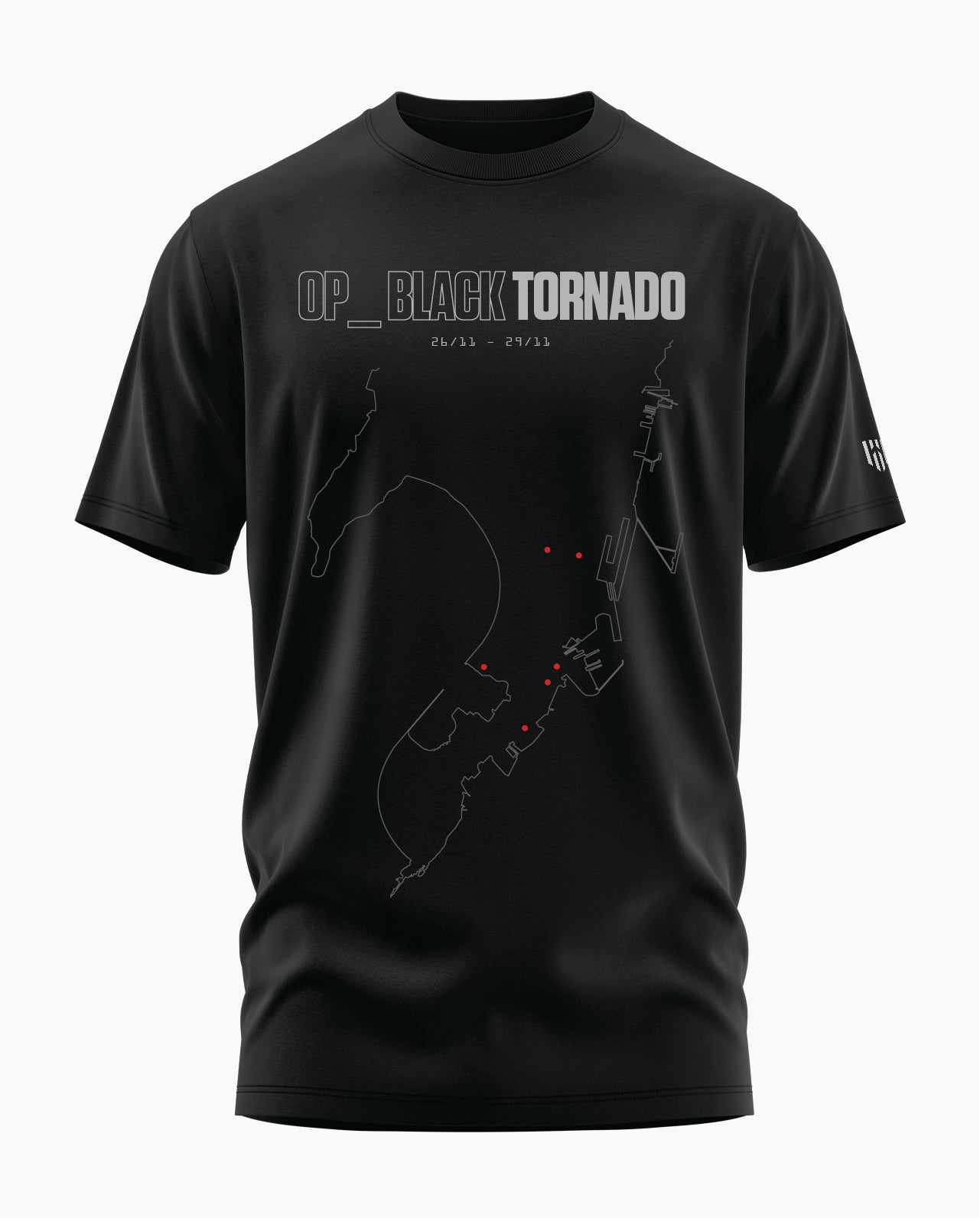 BLACK TORNADO MUMBAI Signature LuxeSoft Cotton T-Shirt