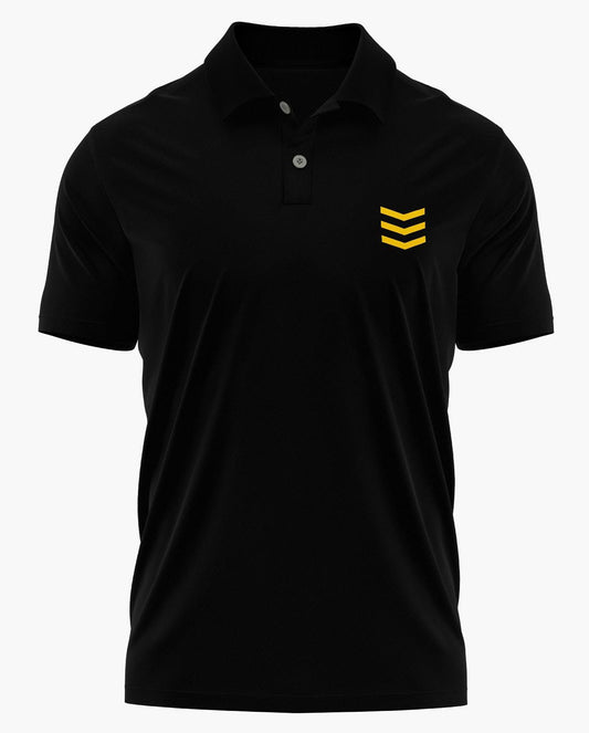 Chevron Black Polo T-Shirt
