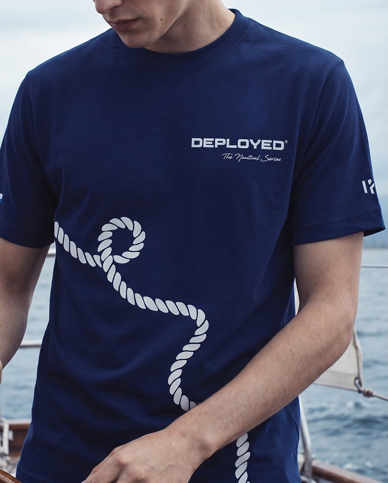SEA KNOT Signature LuxeSoft Cotton T-Shirt - Navy Blue