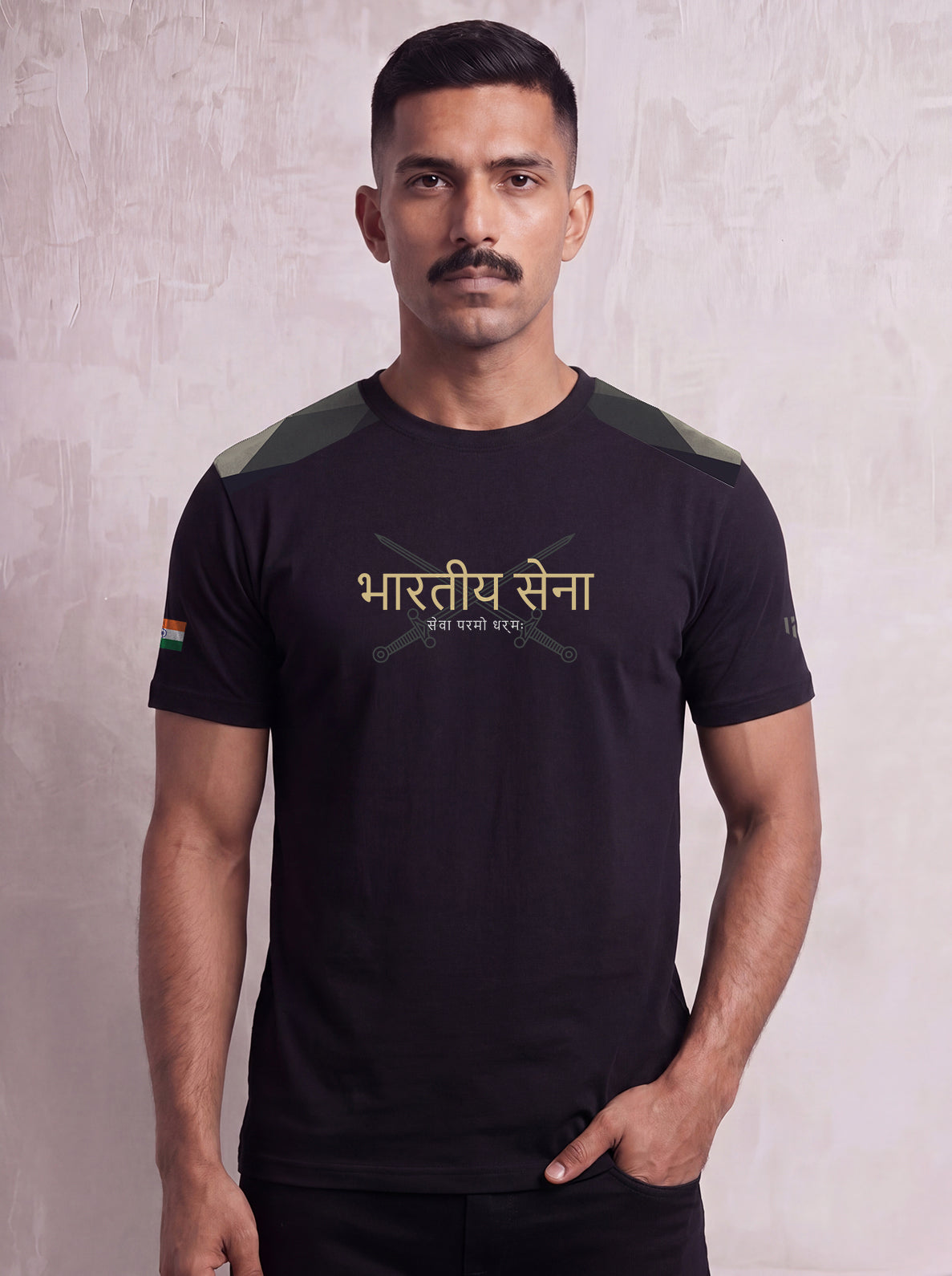 BHARTIYA SENA CAMO Signature LuxeSoft Cotton T-Shirt