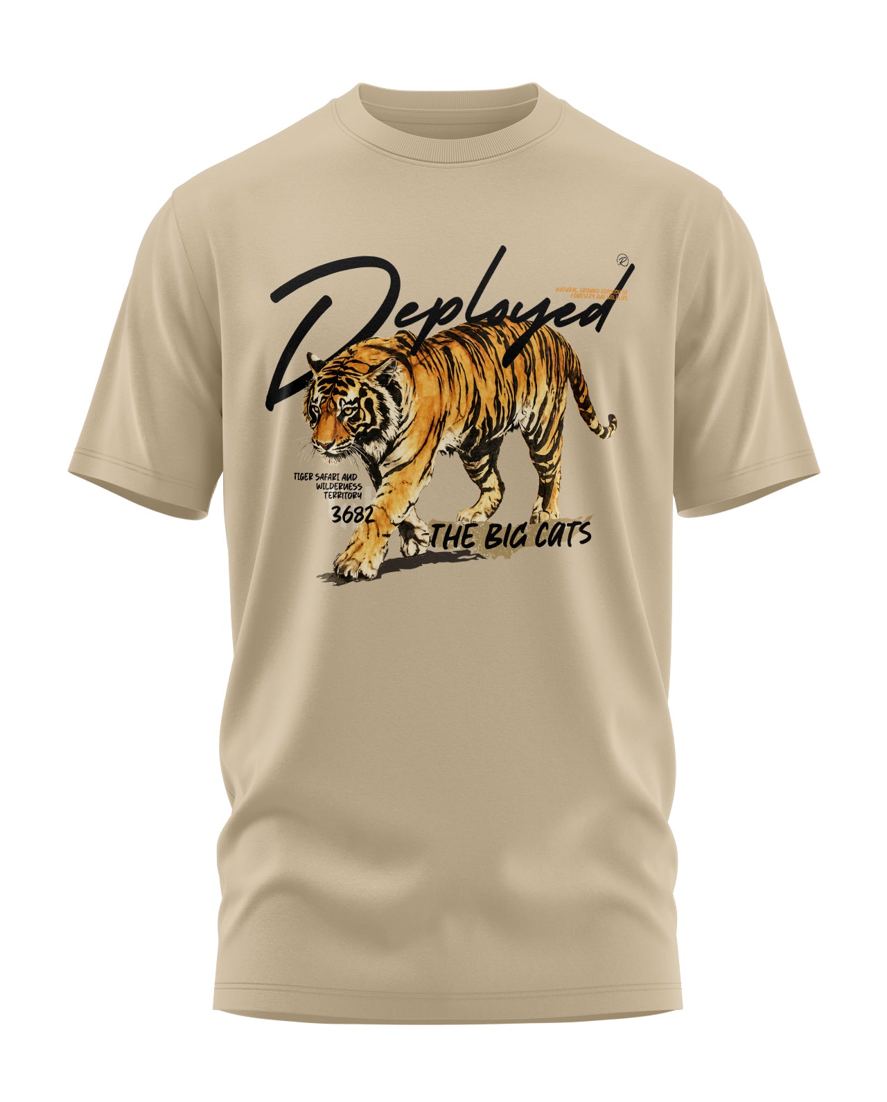 The Big Cats Signature LuxeSoft Cotton T-Shirt - Sand