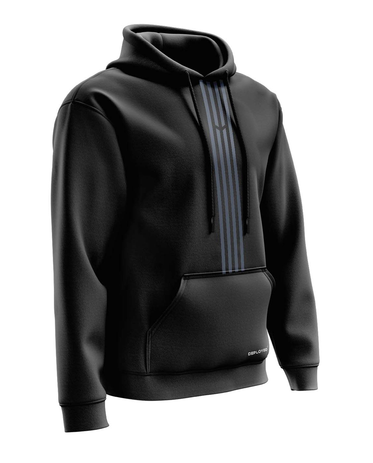 Deployed Organic Logo Stripe Hoodie