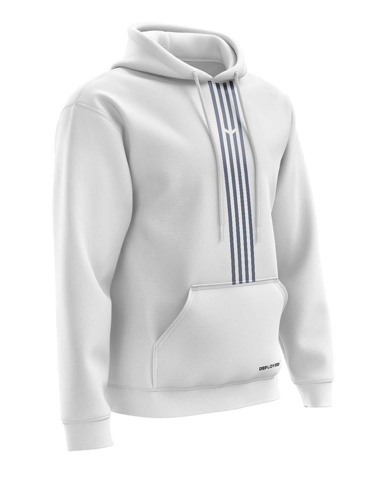 Deployed Organic Logo Stripe Hoodie