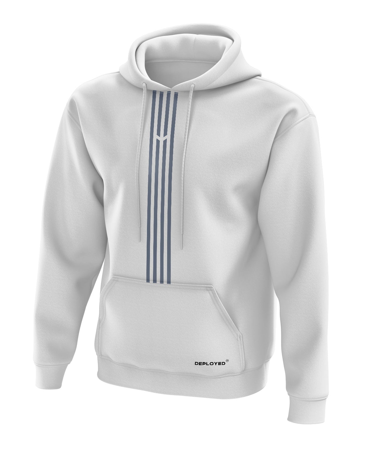 Deployed Organic Logo Stripe Hoodie
