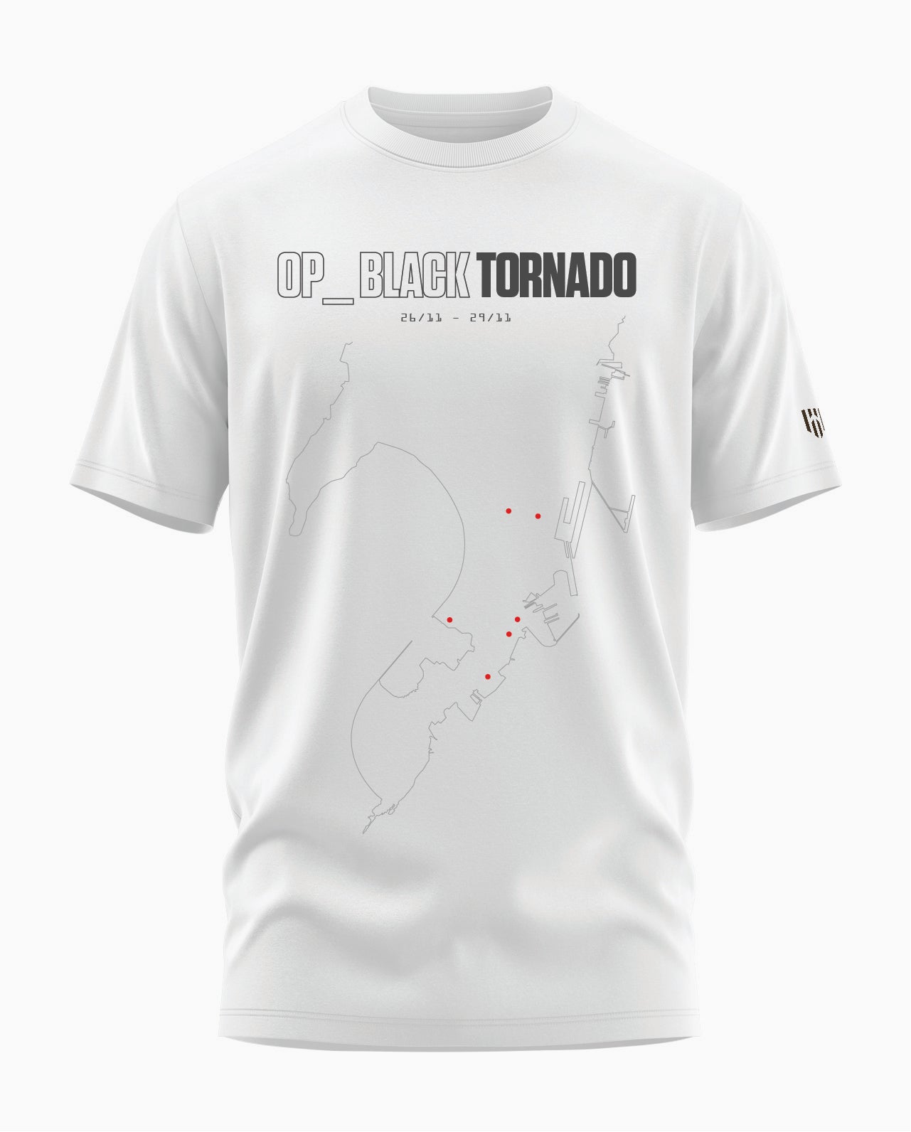 BLACK TORNADO MUMBAI Signature LuxeSoft Cotton T-Shirt