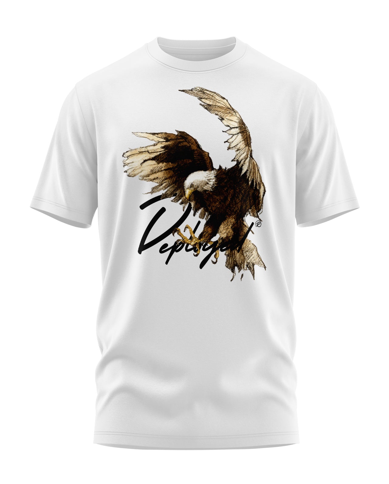 Deployed Wings of Valour Signature LuxeSoft Cotton T-Shirt - White