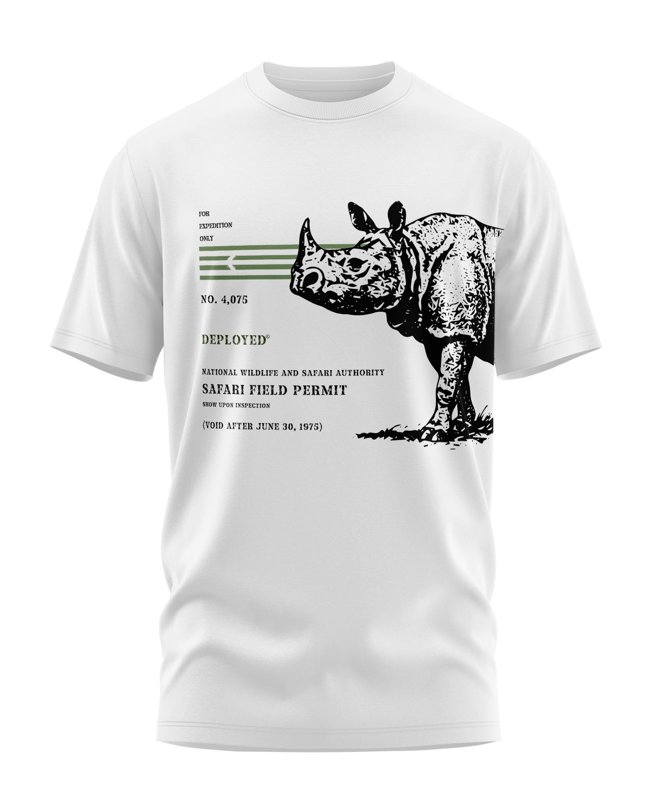 WILD PERMIT EXPEDITION Signature LuxeSoft Cotton T-Shirt - White