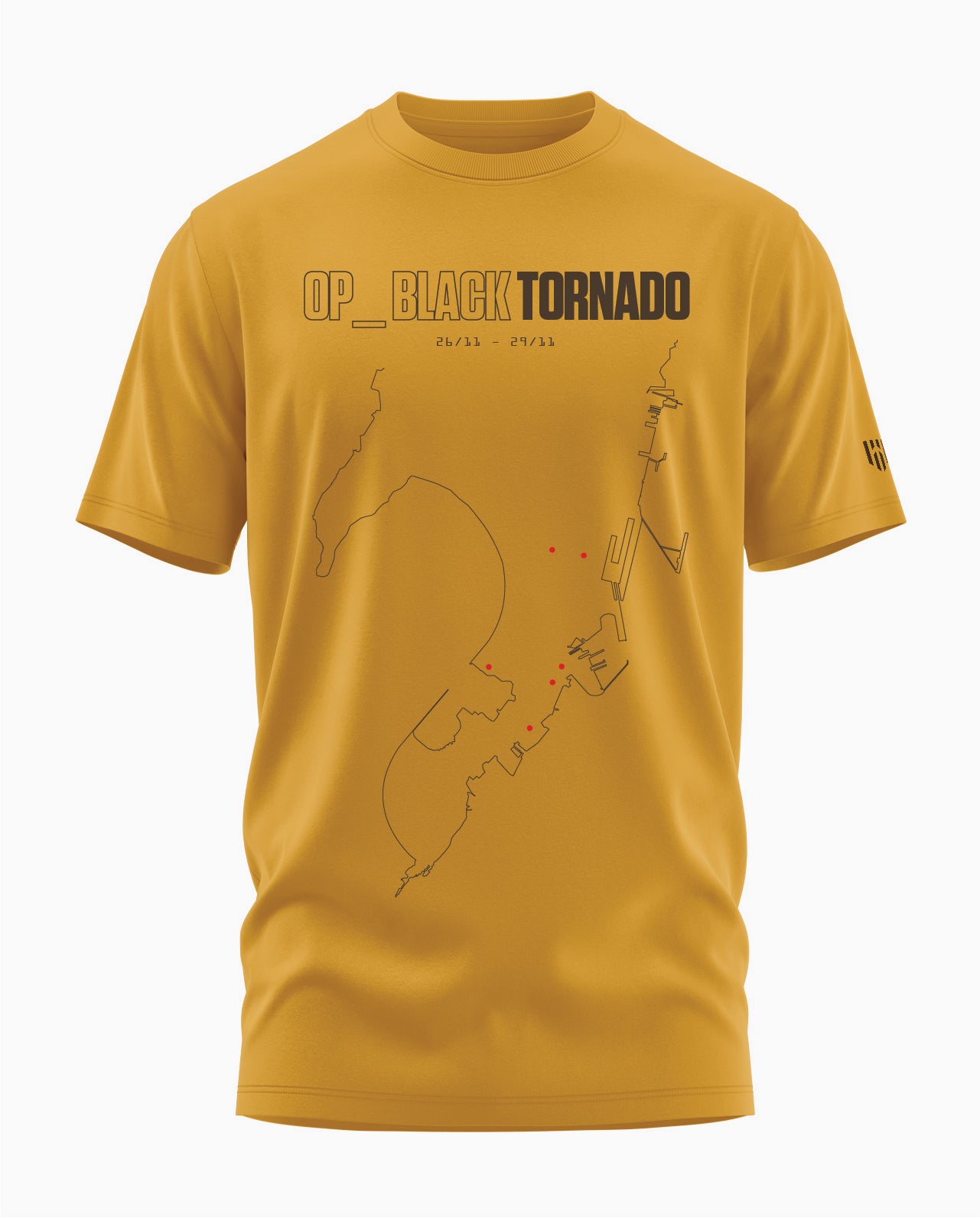BLACK TORNADO MUMBAI Signature LuxeSoft Cotton T-Shirt