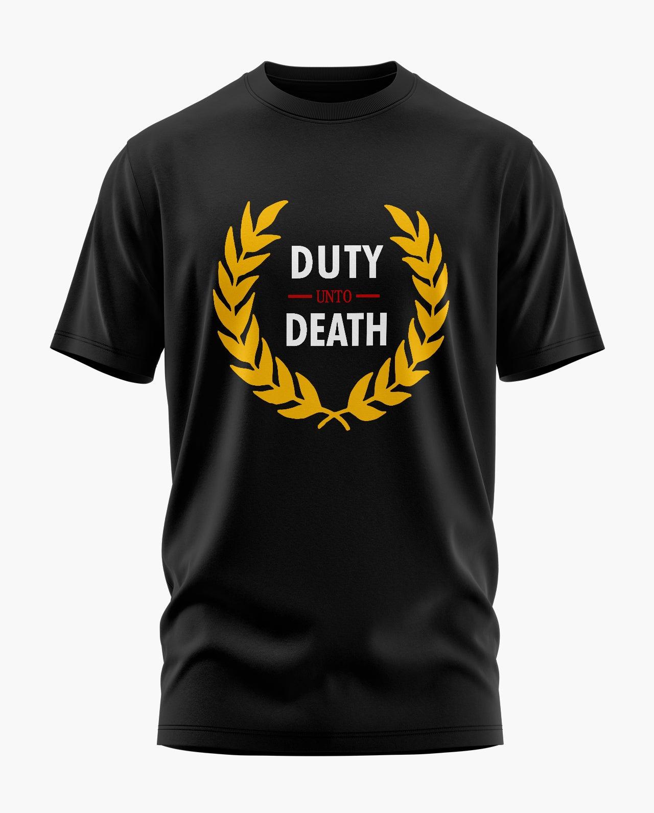 Duty Unto Death BSF T-Shirt - Aero Armour