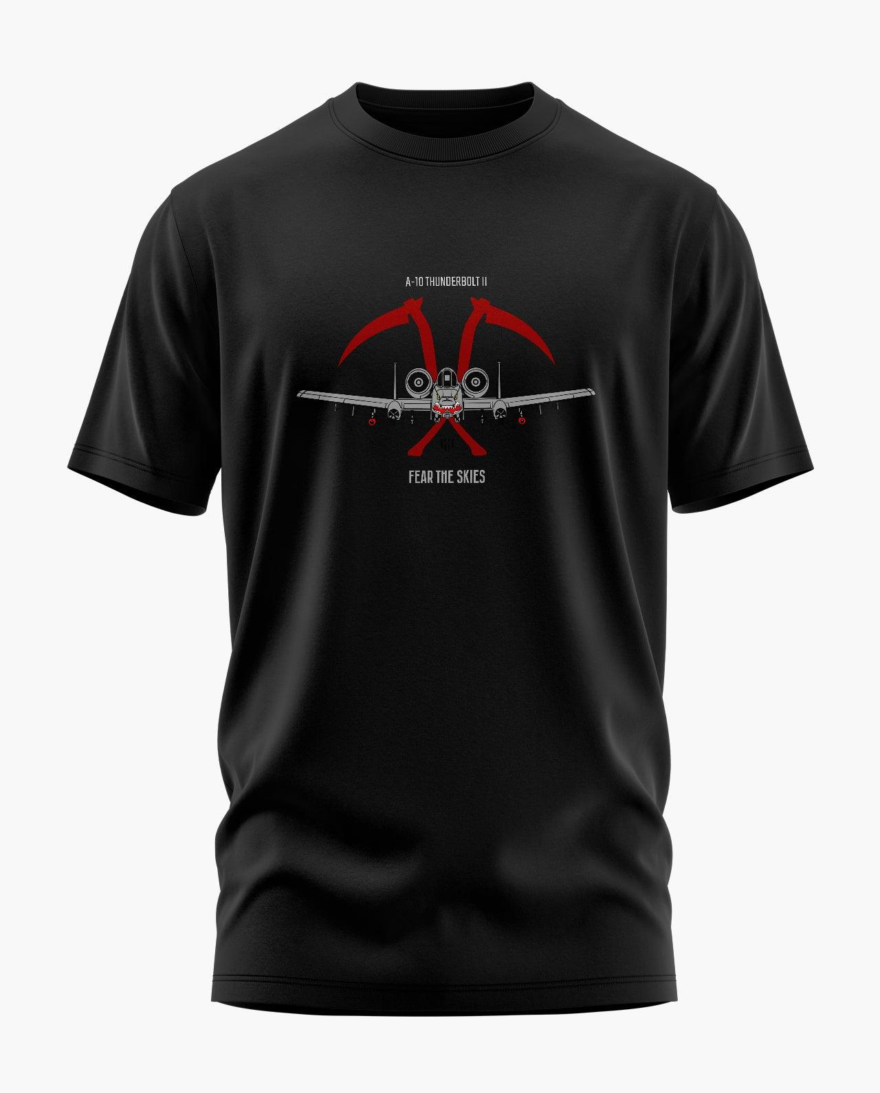 Fear The Skies A-10 Thunderbolt-II T-Shirt - Aero Armour