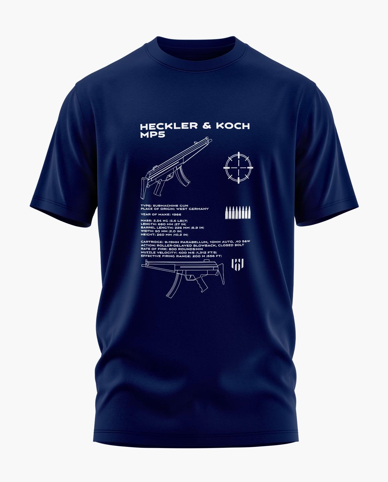 Hecker and Kooch MP5 Blueprint T-Shirt - Aero Armour