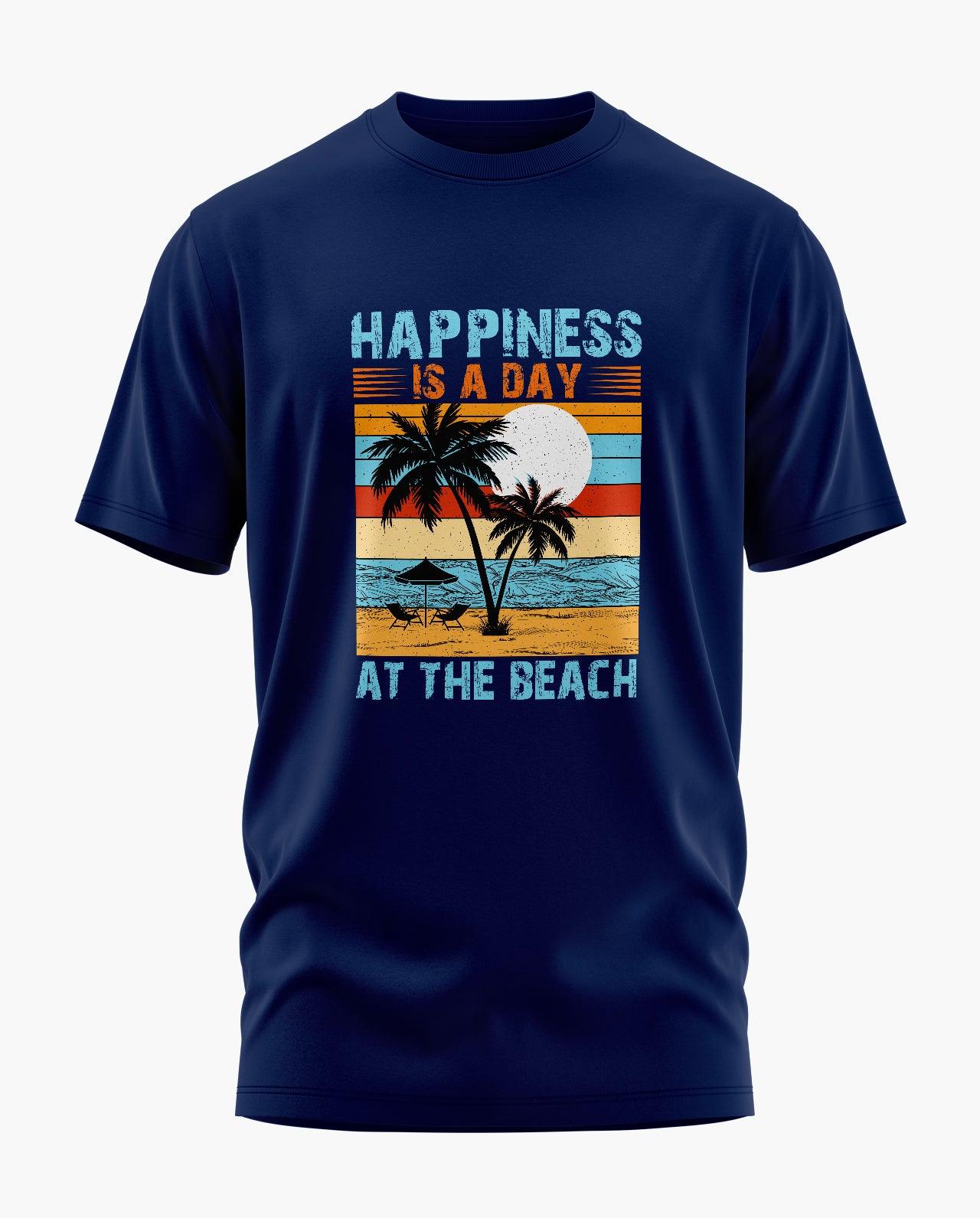 Happiness at Beach T-Shirt - Aero Armour