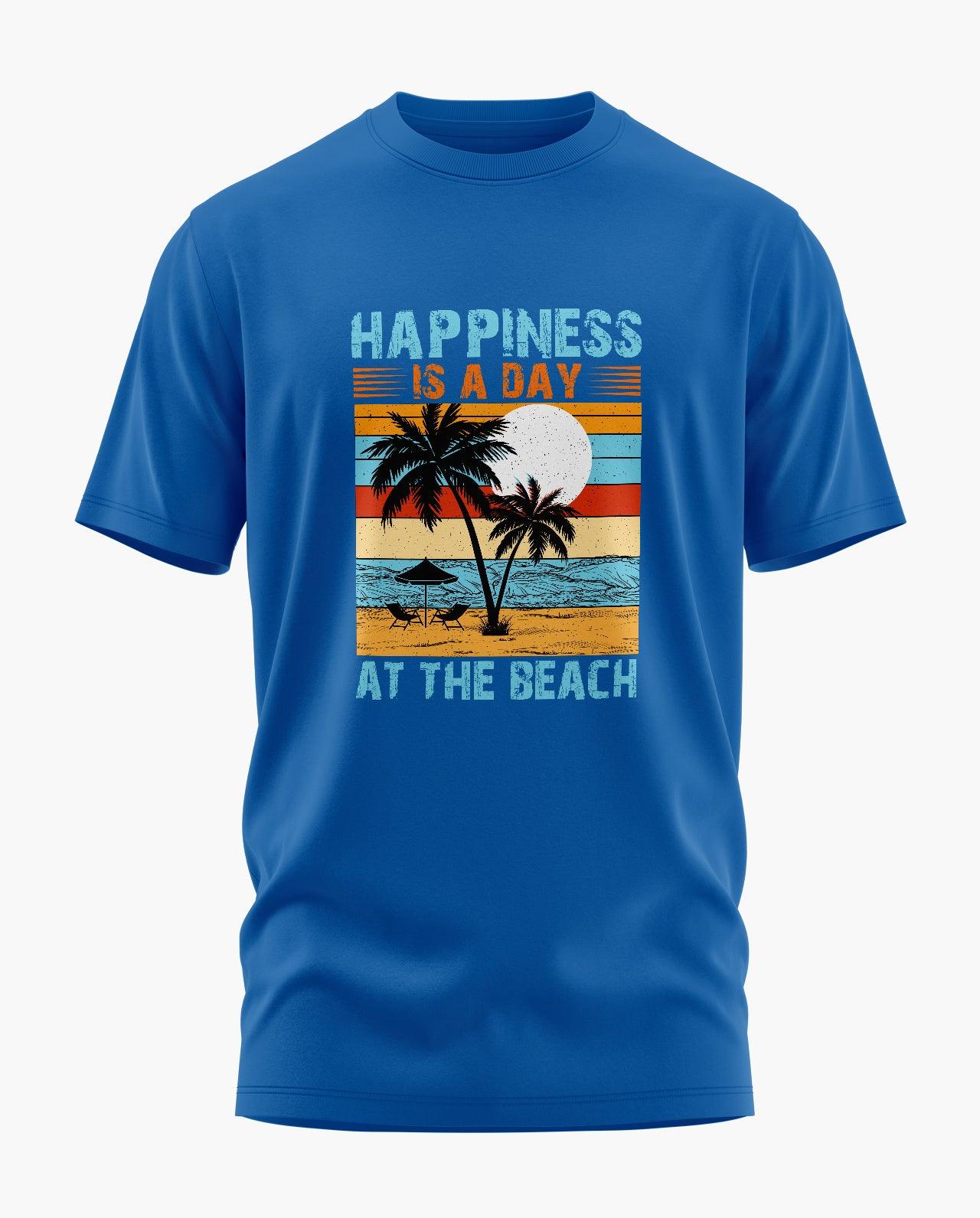 Happiness at Beach T-Shirt - Aero Armour