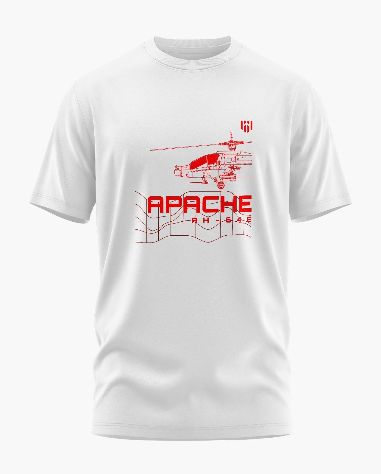 Apache AH-64E Blueprint T-Shirt - Aero Armour