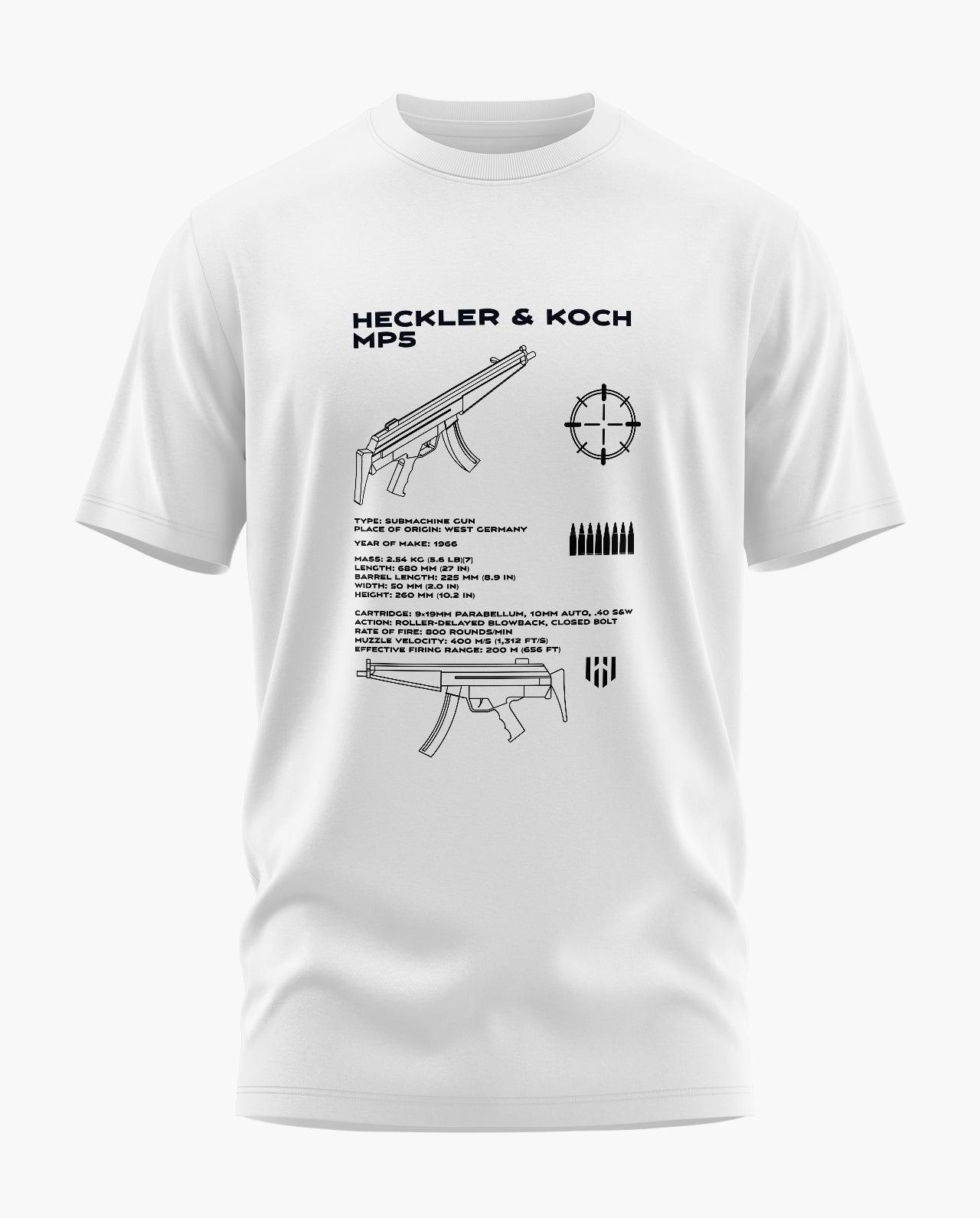 Hecker and Kooch MP5 Blueprint T-Shirt - Aero Armour
